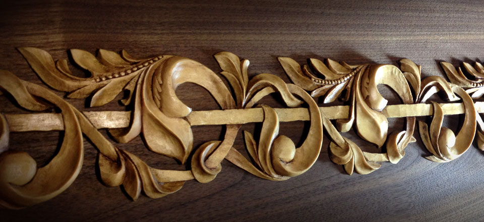 Custom Wood Carving by Alexander Grabovetskiy